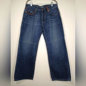 VINTAGE ROBIN'S JEANS LEATHER RIVETS.